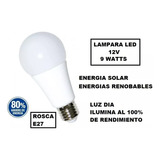 Lámpara Led 12v 9w E27 Para Conectar A Baterías12vcc E.solar