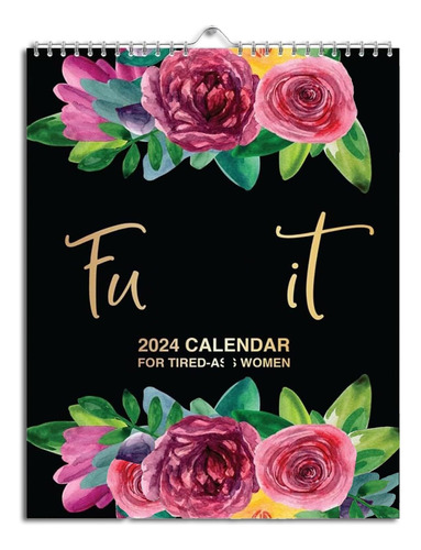 2024 Calendar For Tired Women | Flower Calendar Memo
