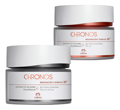 Kit Natura Chronos Antiseñal+30 Noche Y Día +bandas Faciales