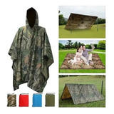 Poncho De Camping Camuflaje Impermeable Capa Tienda Militar