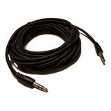 Cable Aux De Audio Estereo 3,5 Mm M/m | Negro Trenzado 3,...