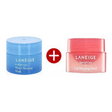 Kit Laneige 1 Máscara Facial + 1 Lip Balm Original Coreano 