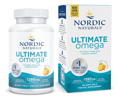 Omega 3 Nordic Naturals Ultimate 1280 Mg 60 Capsulas