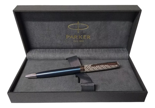 Bolígrafo Parker Sonnet Premium Metal & Blue Lacquer Ct