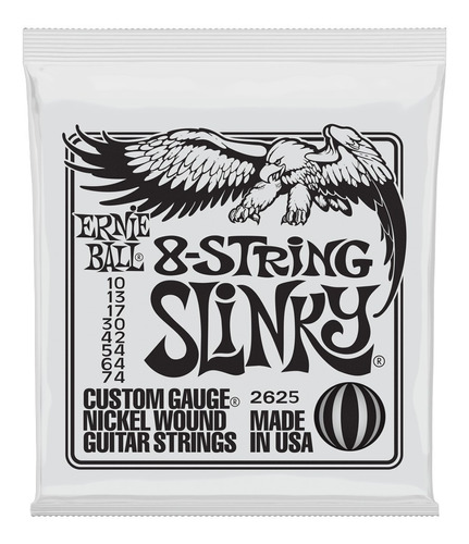 Encordado Ernie Ball 10 74 Guitarra Electrica 8 Cuerdas 2625