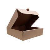 50 Cajas De 17.5x17.5x5 Cm Corrugado P/ Envio O Alimento