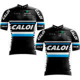 Kit 2 Camisas Ciclismo Caloi Dry Fit Roupa Mtb Manga Curta 