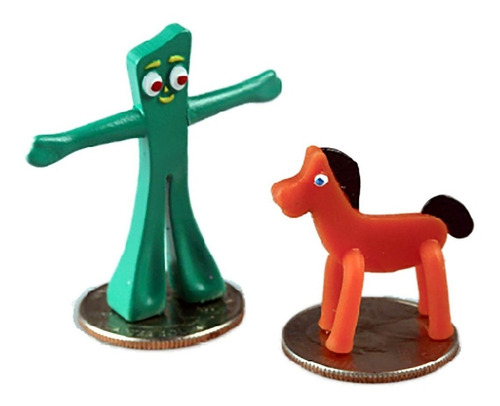 Mini Figuras Gumby Pokey Flexible Worlds Smallest Colección