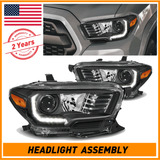 2pcs For 2016-2022 Toyota Tacoma Headlight Drl Projector Aab