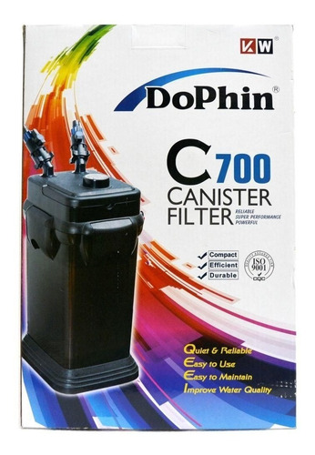 Filtro Canister Dolphin C700 Acuario 120-250litros 1530l/h