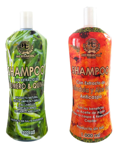 Shampoo Romero Quina  Y Shampoo Calendul - mL a $55