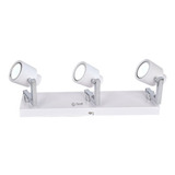 Aplique Spot Movil Sheila 3 Luces Aluminio Blanco Apto Led