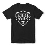 Playera Raiders Futbol Americano Raider Nation  Mod 02