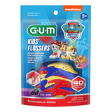 Flosser Fio Dental Infantil Gum Patrulha Canina Uva 40 Un