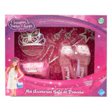 Zapatos Corona Varita Y Cartera Mis Acces Gala De Princesa Color Rosa