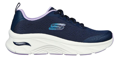 Tenis Mujer Skechers Arch Fit  Dlux - Azul      