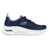 Tenis Mujer Skechers Arch Fit  Dlux - Azul      