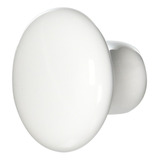 Laurey  - Pomo De Porcelana De 1 1/4 Pulgadas, Color Blanco