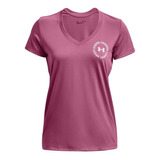 Camiseta Under Armour Tech Solid Lc Crest Mujer-rosa