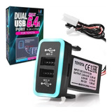 Mictuning Dual Usb 12-24v Cargador Rápido Para Toyota