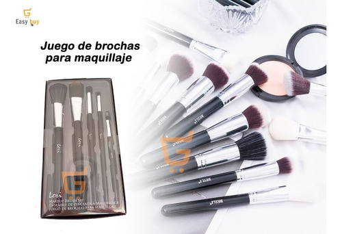 Set Brochas X 5 Maquillaje Pro.