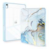 Funda Para iPad Air 11 6ta Gen M2 2024 Marmol Celeste