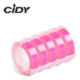 Aaa 5 De Color Rosa Claro Estampado De Pvc 3d Para Dymo