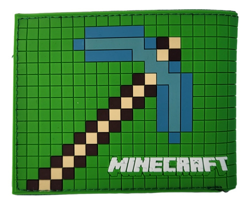 Billetera Minecraft Siliconada. Envío Rápido 