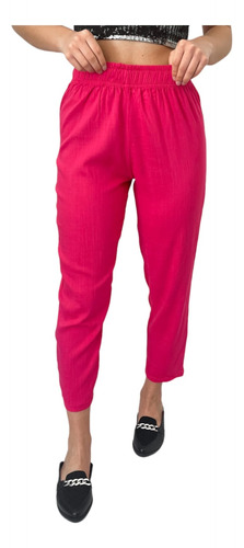 Pantalon Babucha De Lino Mujer