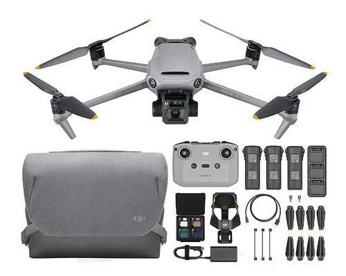 Drone Dji Mavic 3 Fly More Combo 5.1k Cinza 3 Baterias + Nfe