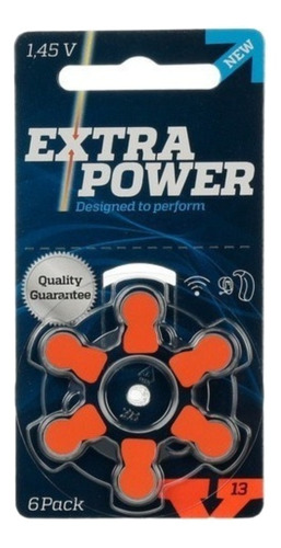 Pilha Extra Power A13 Botão - Kit De 6 Unidades