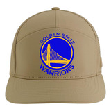 Gorra Basketball Golden State Warriors 5 Panel Premiun Caqui