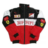 Chaqueta Retro De Carreras De Motos Ferrari Team Fall