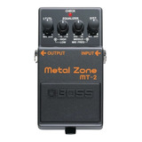 Pedal Guitarra Boss Metal Zone Mt2 Distorsión Y Ecualizador