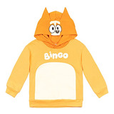 Sudadera De Forro Polar Con Capucha Bluey Bingo Para Niños P