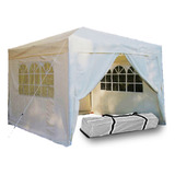 Gazebo De Rafia 3x3 Puerta Paredes Ventanas + Bolso Exahome