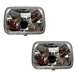 Faros Nissan Americana D21 86 87 88 89 90 Vidrio Liso Par