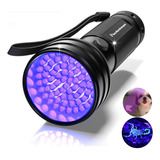 Linterna Uv 51 Led Ultra Violeta Luz Negro Dinero Falso