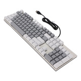 Teclado Mecánico Para Juegos De 104 Teclas, Azul, Rgb, Usb,