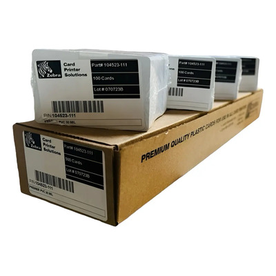 100 Tarjetas De Pvc Zebra Para Credenciales Cr-80 30mm | MercadoLibre