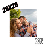 Impresión Revelado X5 Fotos Tamaño 20x20  Envíos En El Dia 