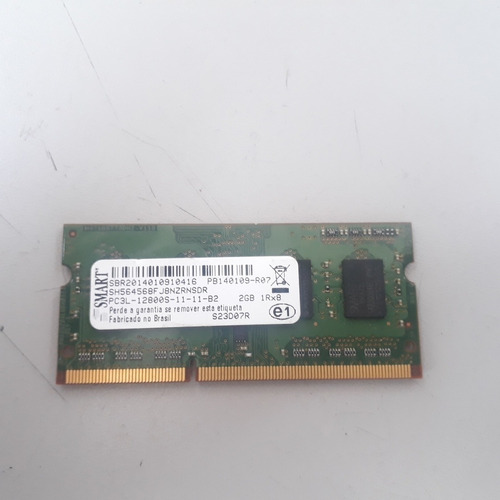 Memoria Ram Ddr3 2gb 1600mhz Pc3l Smart