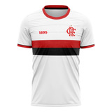 Camiseta Braziline Flamengo Essence Fern Infantil - Branco