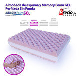 Almohada Memory Foam Con Gel - Perfilada - Sin Funda