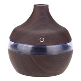 Humidificador Purificador Difusor Aroma Ultrasonico Oscuro Color Madera Oscuro