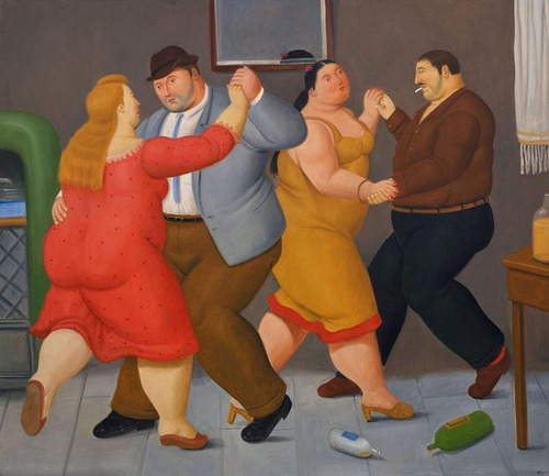 Póster De Fernando Botero, Bailarines Pinturas Famosas