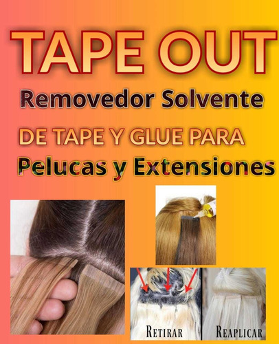 Removedor De Tape Extensiones Cabello Solvente De Pegamento 