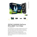 Geforce Rtx 3060 12gb Zotac Como Nueva