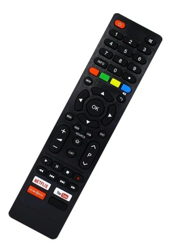 Controle Tv Philco Smart Tecla Netflix Globo Play You Tube