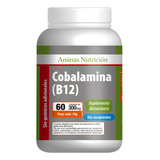 Vitamina B12 Cobalamina 3000mcg Aminas 60 Capsulas